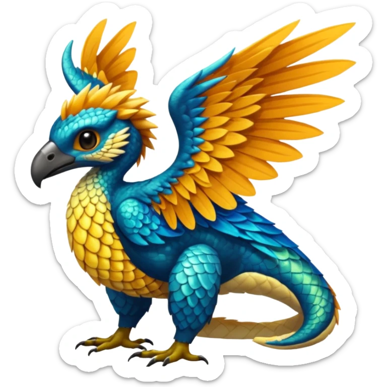  exotic tropical cyber-Litten-Noivern-Stitch-Noibat-Trico-Fakémon-Pokémon-Vernid-creature sticker