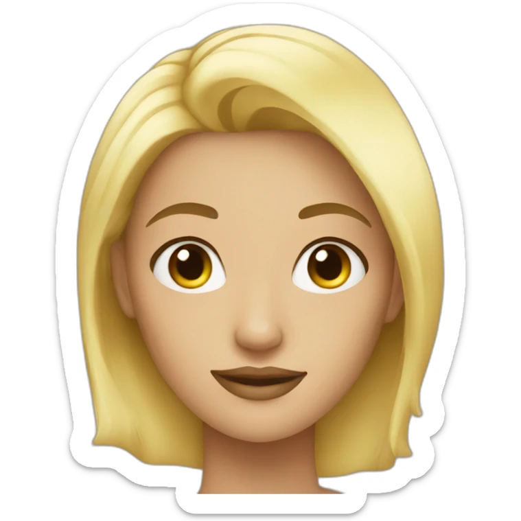 Blond women beautiful sticker
