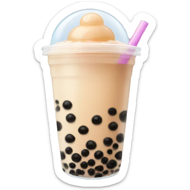 Bubble tea sticker