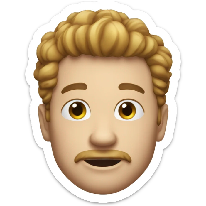a emoji of ron from friday night funkin but make it so it looks like him not human sticker