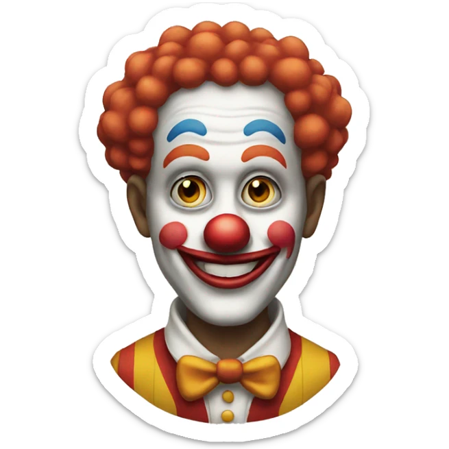 Clown sticker