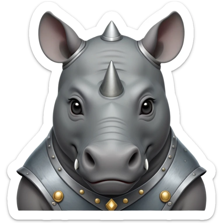 cinematic-noble-rhinoceros-portrait-emoji,-poised-and-regal,-with-a-massive,-powerful-build-and-a-thick,-armored-hide-of-slate-gray,-deep-set-soulful-piercing-eyes,-simplified-yet-sharp-and-sophisticated-features,-highly-detailedlarge black eyes sticker