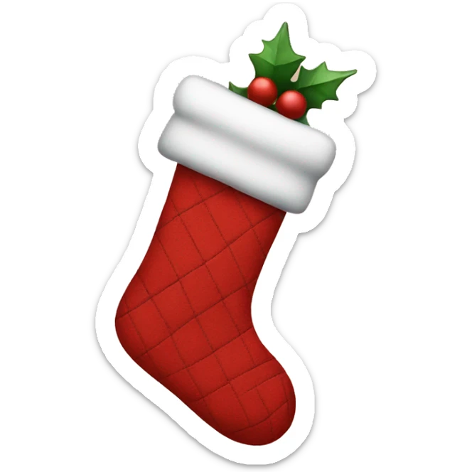 christmas stocking sticker