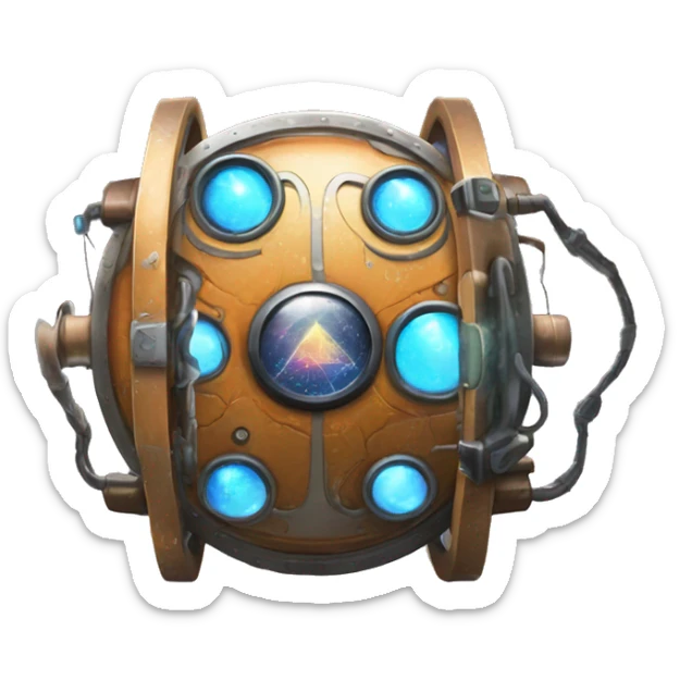 A portal or Time Machine like device used to travel between universes in the multiverse sticker