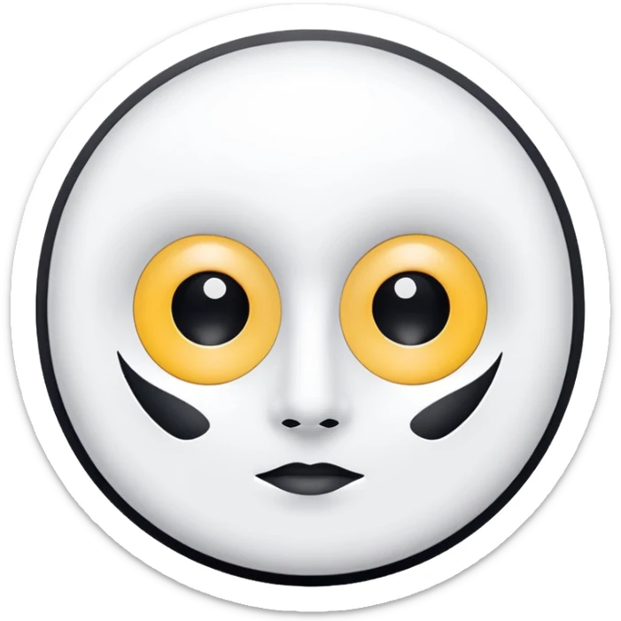 a beauty product box of skincare white rounded eyehole mask pack sticker