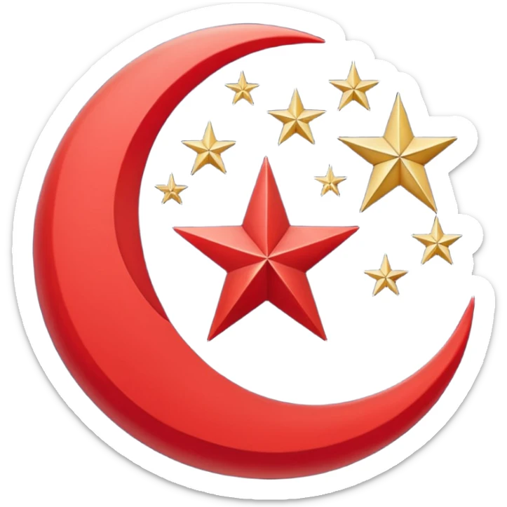 Doğu Türkistan Bayrağı sticker