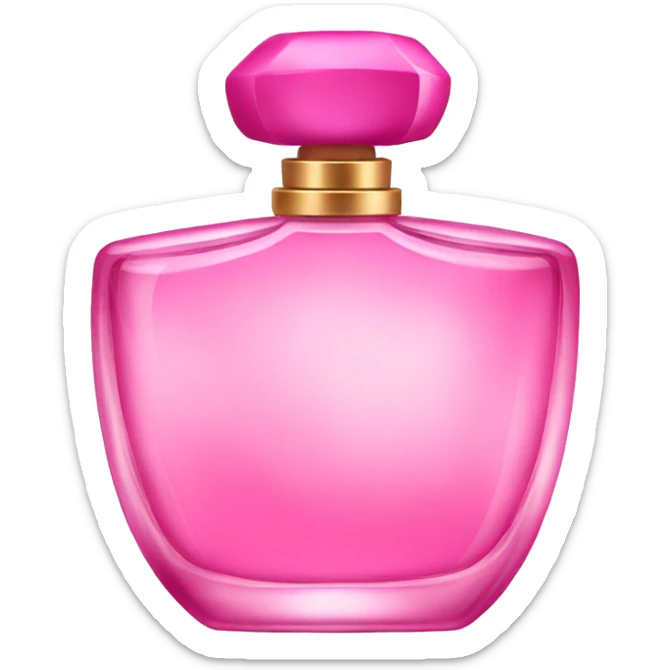 pink perfume sticker