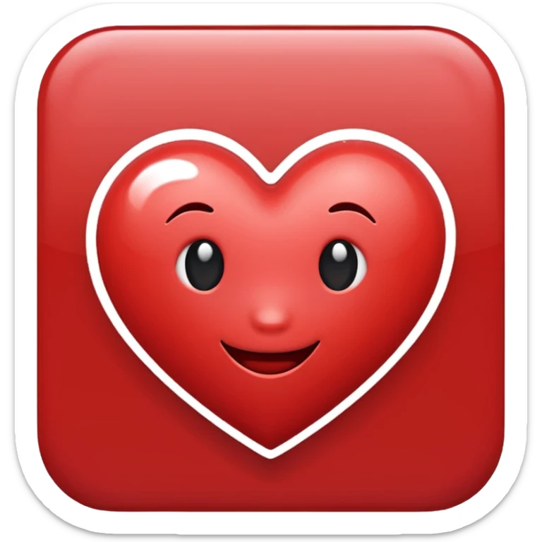 Happy heart sticker