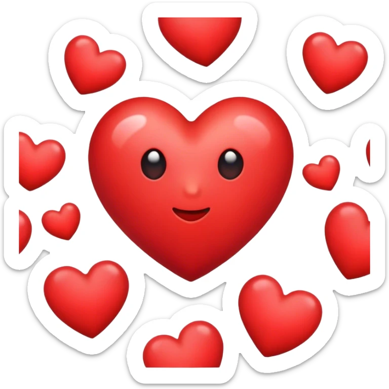 Heart sticker