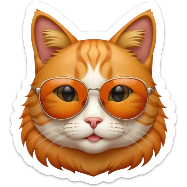 Cat with sunglasses " _' or SU 8 • o J J j 0 ✓ r r r ✓ N mmmm Mmmmm sticker