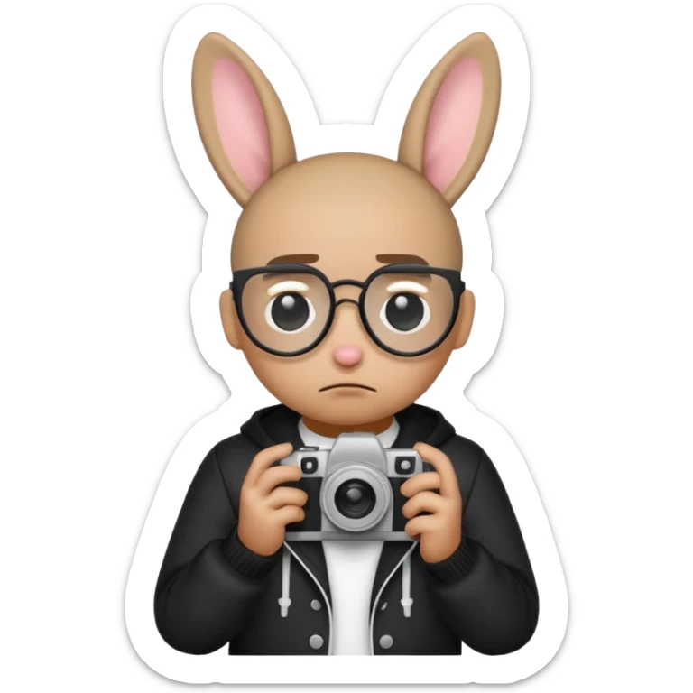Necesito 5 emojis de Bad bunny con temática de su álbum debí tirar mas fotos, sticker