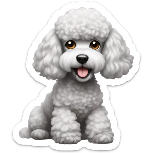 Poodle sticker