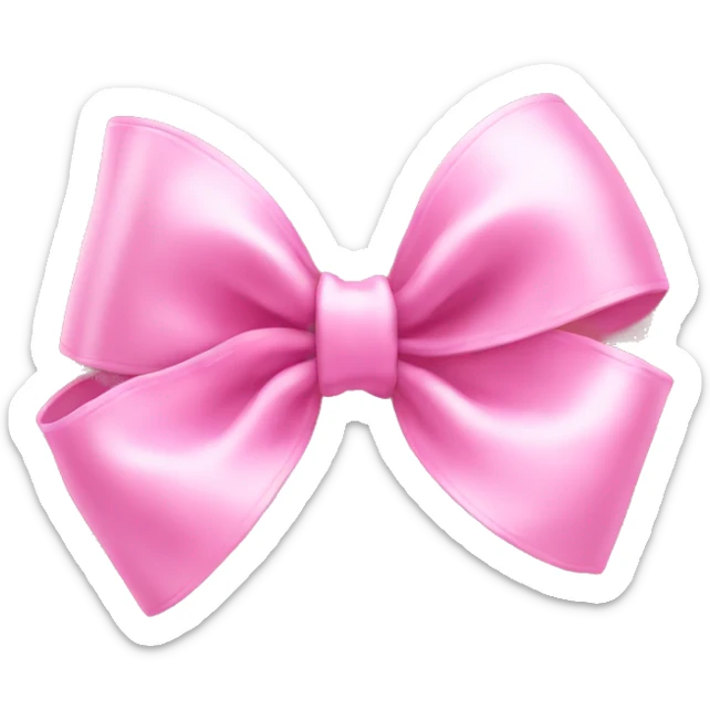 Pink bow cute sticker