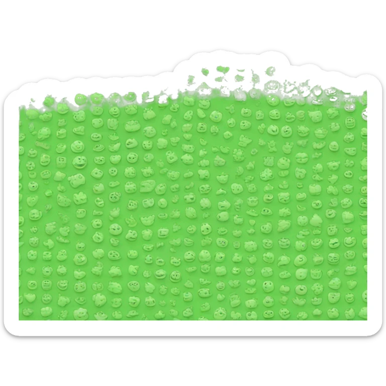 generame un emoji sencillo de energias renovables color verde sticker