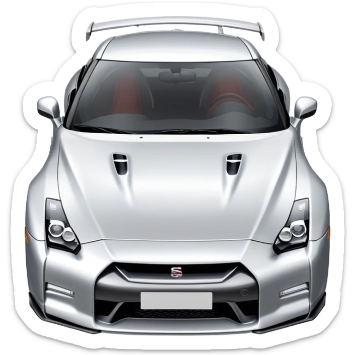 Nissan GT-R - Nissan (Model Year: 2022) (Iconic colour: Silver) sticker