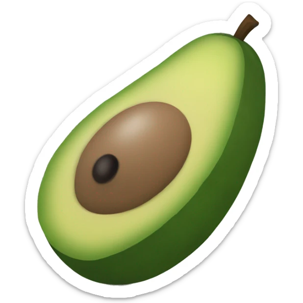Aguacate, labios, ojos,  sticker