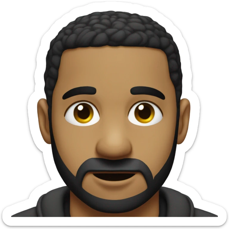 drake sad cry in t-shirt no facial hair sticker