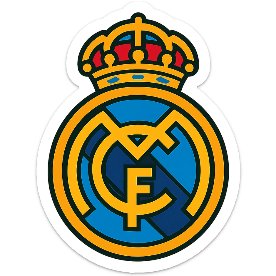 Real Madrid logo sticker
