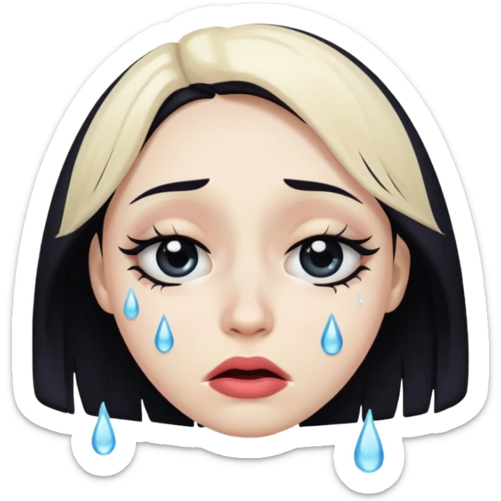 i want an emoji the embodies the lyrics of the song “the abyss” by the weeknd sticker