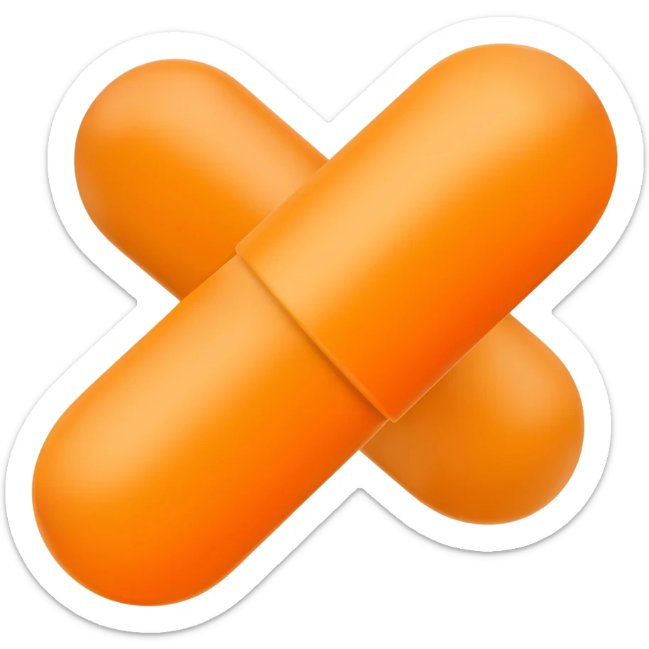 orange pills sticker
