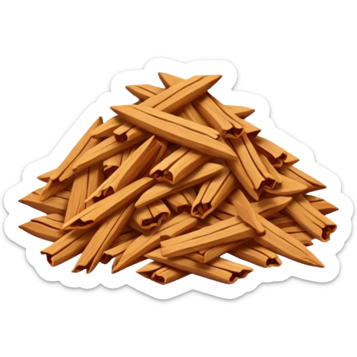 bois de santal, a pile of sandalwood chips, aromatic lines, no text sticker