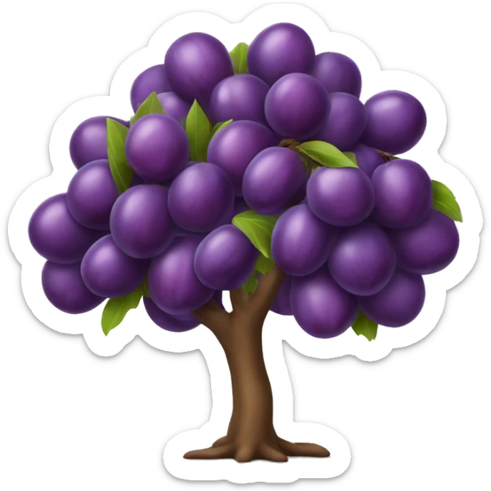 Plum tree sticker