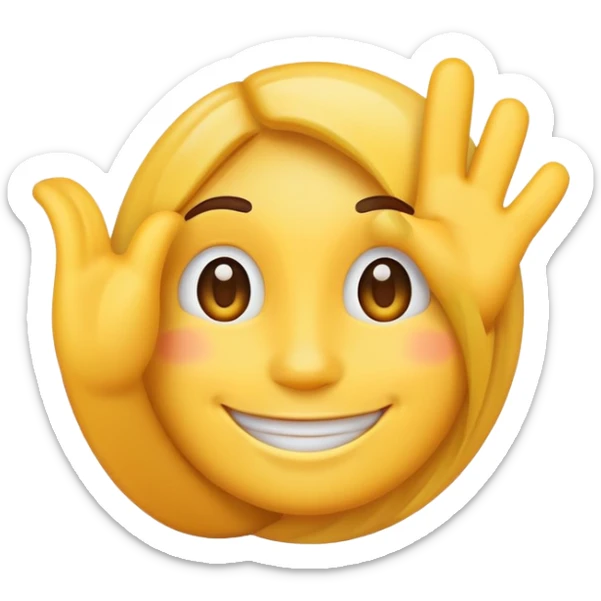 An emoji to let people know I've left for the day and will be back in again tomorrow sticker