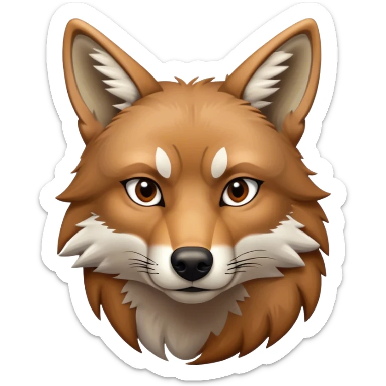 Determined Coyote  sticker