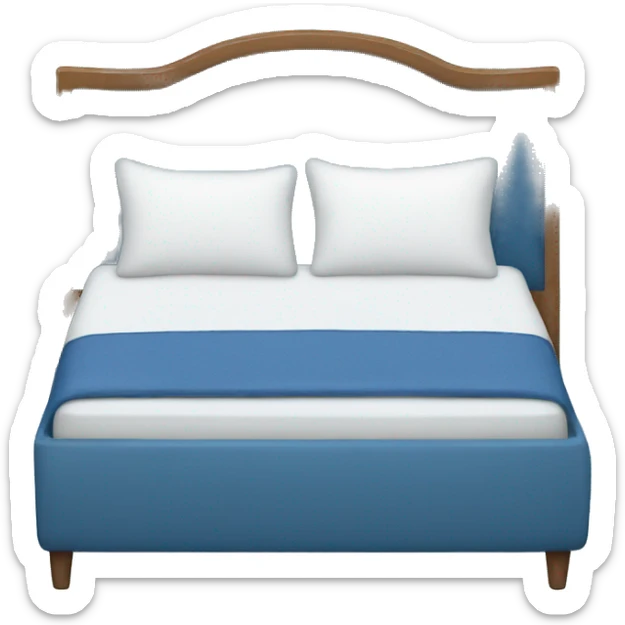 blue bed sticker