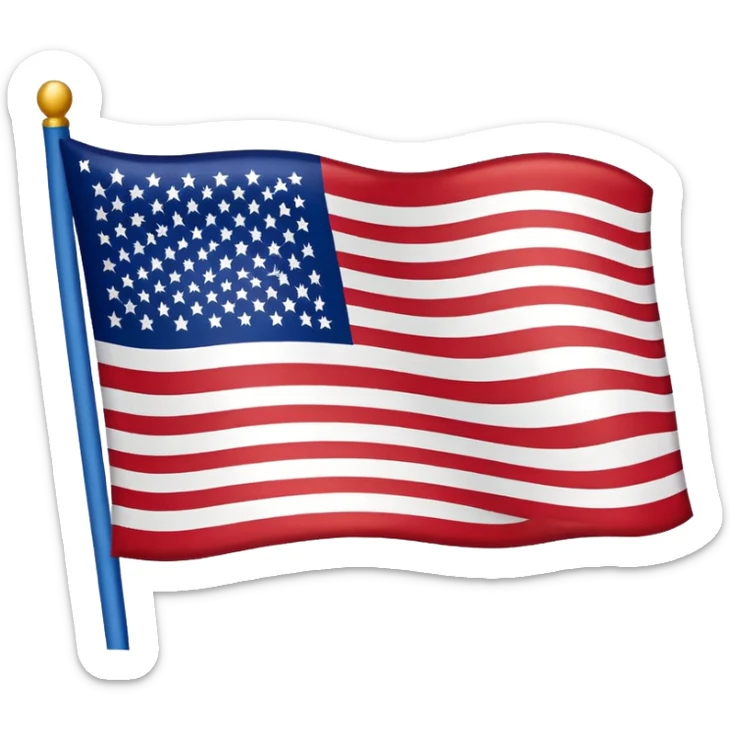 Flag of United States of Brazilia sticker