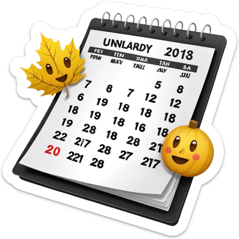 quiero un emoji que me muestre la fecha del dia sticker