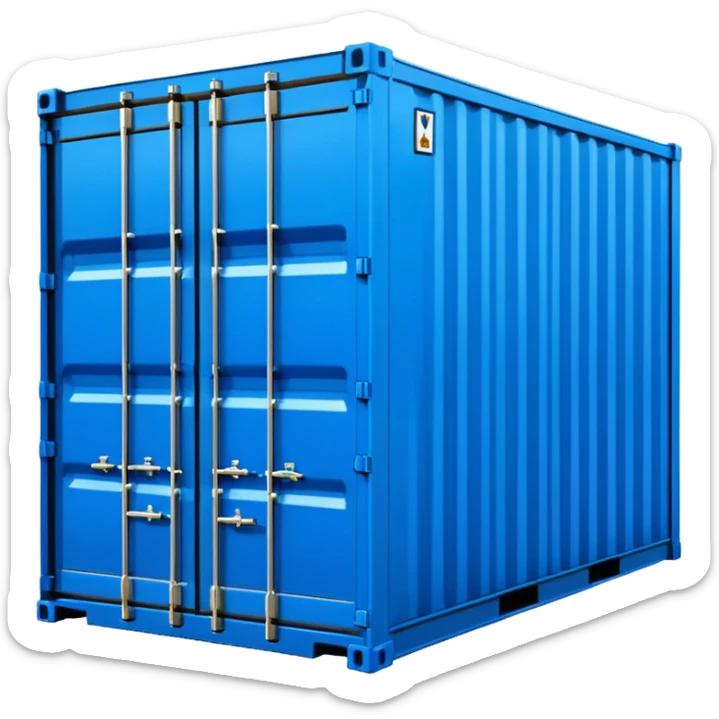 goods Contener emoji which is used for shipment of goods, single contaner, i want to use as emoji with size in height 24px and width in 24px sticker