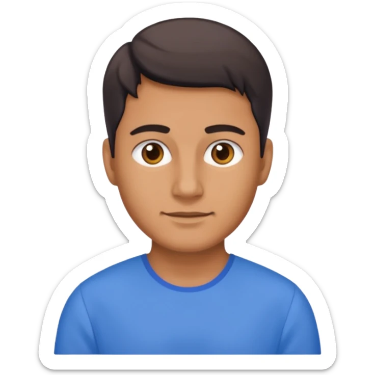 blue dress man sticker