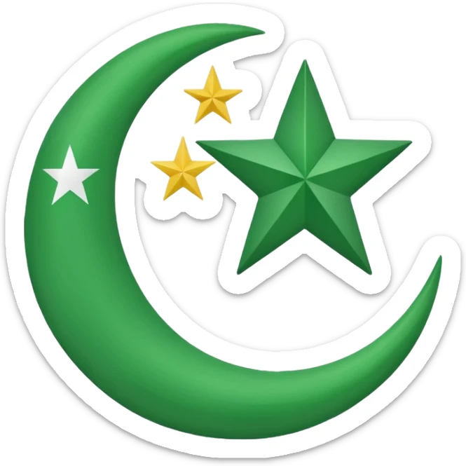 the Riffian flag with in the middle white and the green moon and star look the flag up sticker