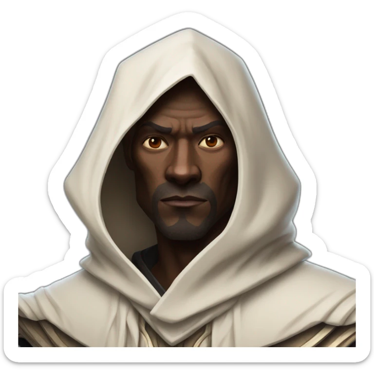 hyperrealist sith jedi in world of warcraft without facial hair sticker