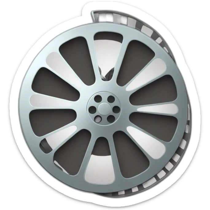 movie reel sticker