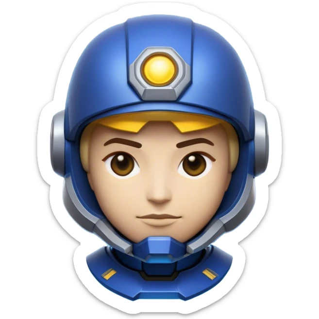 Clash of Clans aesthetic: Cinematic heroic Terran Marine Hero close up Emoji, rendered in a 3D vector-style similar to standard emojis with minimal shading and bold, simplified shapes. A compact, heroic isometric figure clad in futuristic power armor with signature energy accents, softly glowing with a cosmic battle charm. Simplified yet unmistakably iconic, highly detailed and consistent, glowing with a soft radiant shine and high gloss. Stylized with a touch of interstellar valor and a soft glowing outline, capturing the essence of an elite space warrior with a friendly, playful manner! sticker