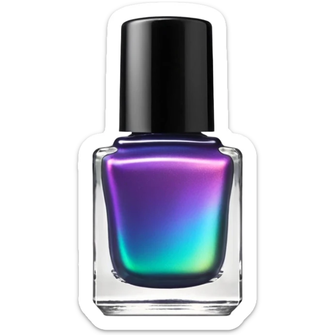 Maniology , Multichrome Colorshifting Nail polish bottle, black lid sticker