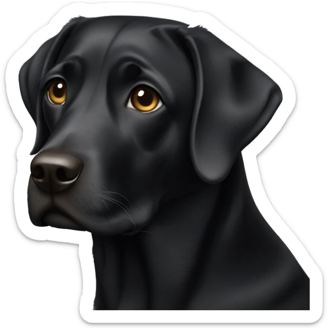Black lab  sticker
