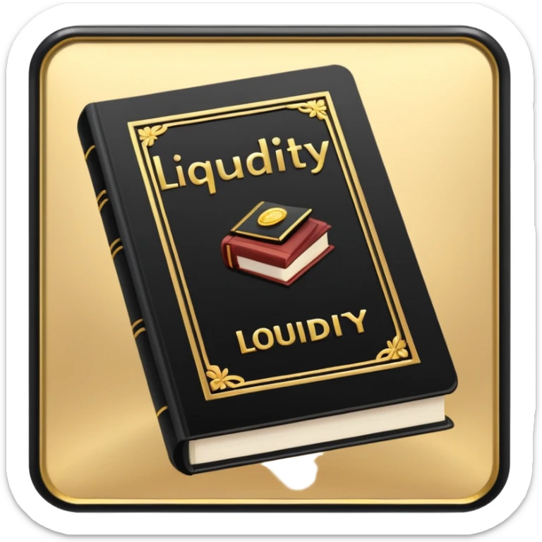 genera un libro que en la portada diga " liquidez" y la foto sea de trading sticker