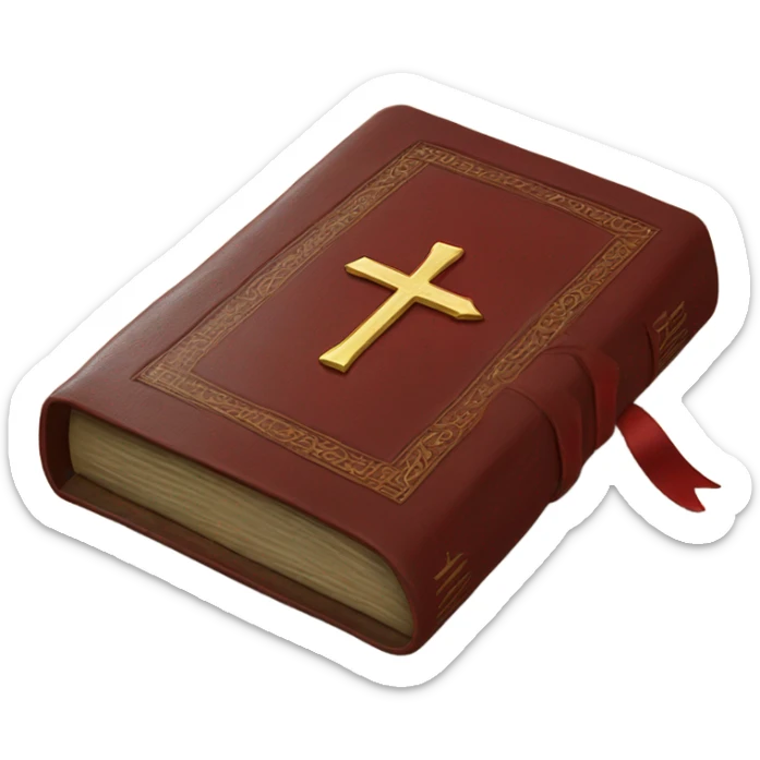 red bible sticker