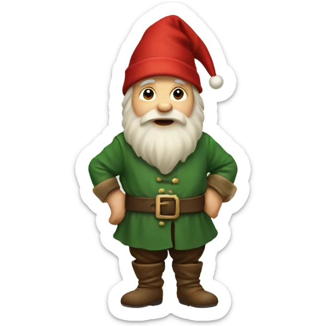 Christmas dwarf sticker