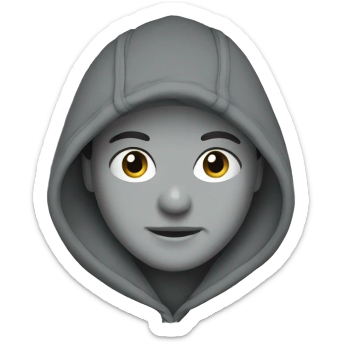 hoodie grey sticker
