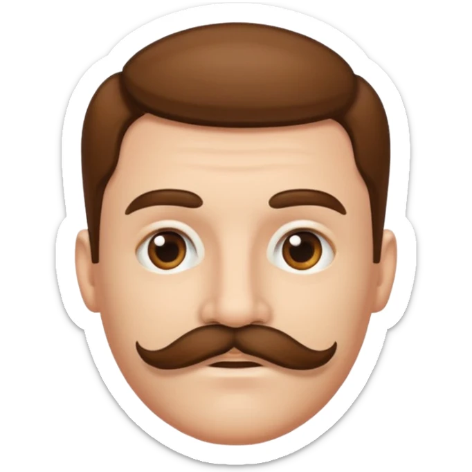 mustache emoji sticker