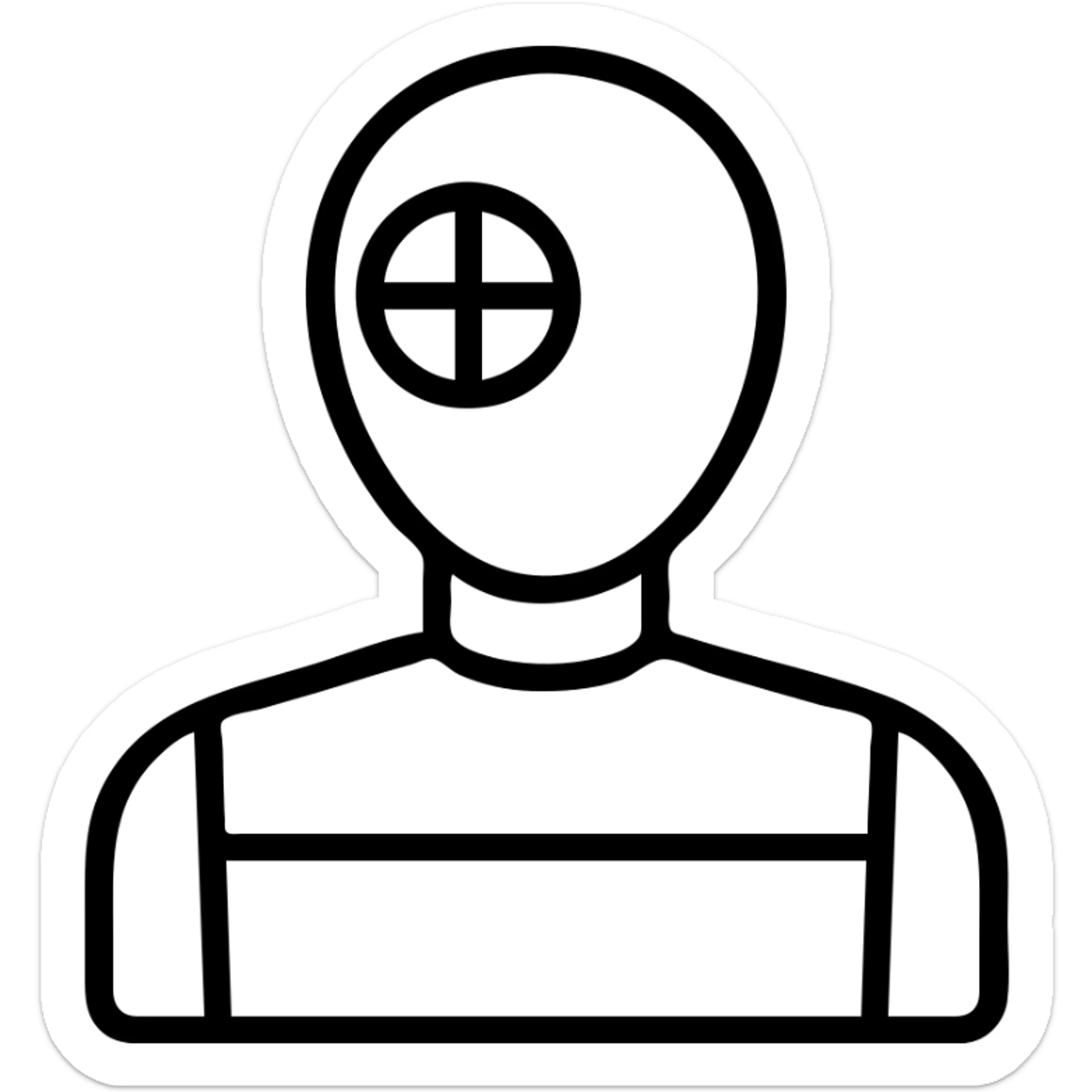 crash test dummy sticker