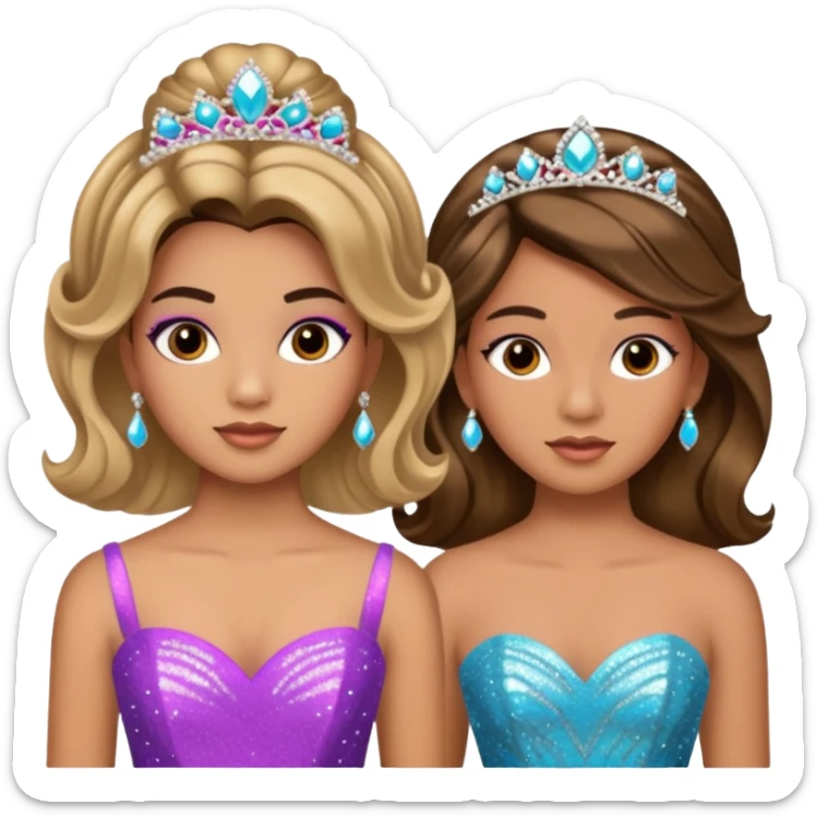 Quinceañera makeover of the boy to girl and before after picture about the boy getting a new look for his Quinceañera makeover  sticker