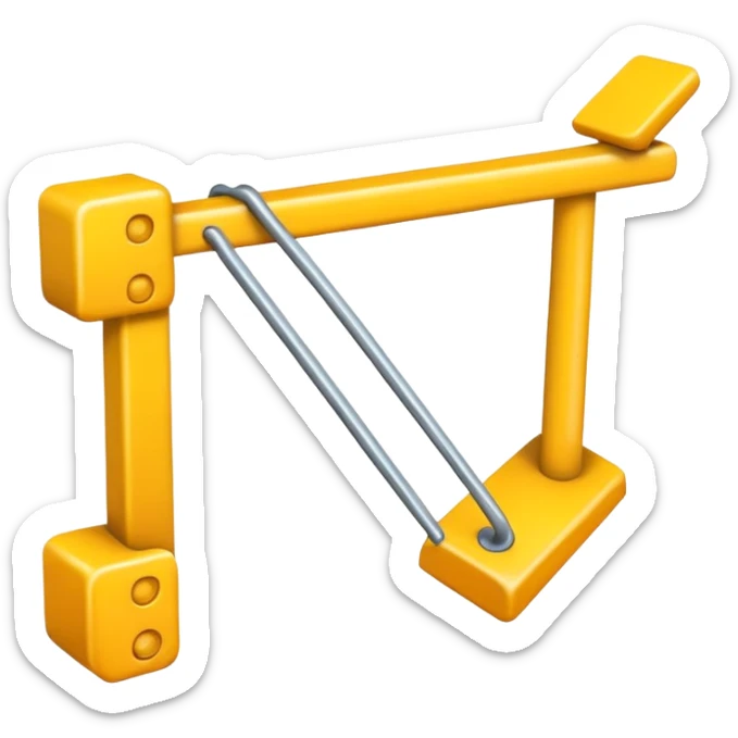 quiero crear un emoji que represente un gráfico de 4 barras en color amarillo sticker