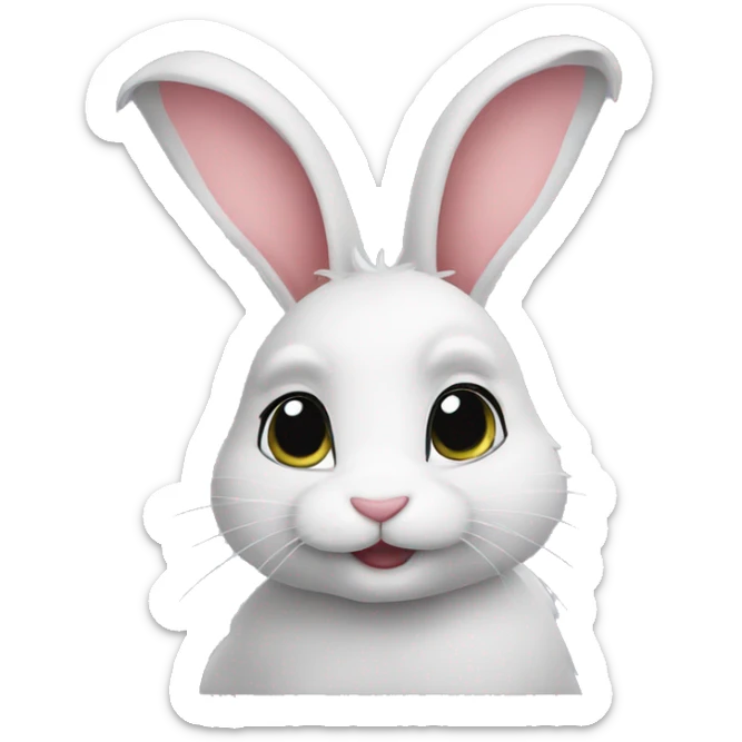 Bunny sticker