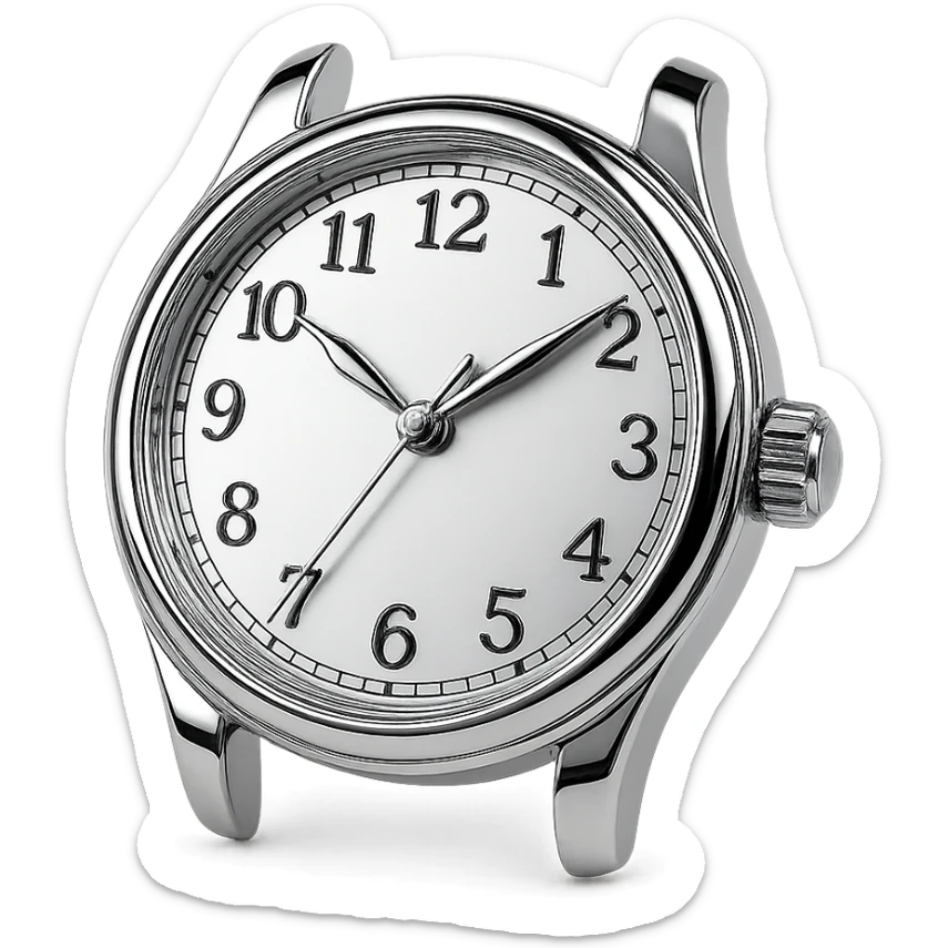 a watch with arabic dial numbers sticker