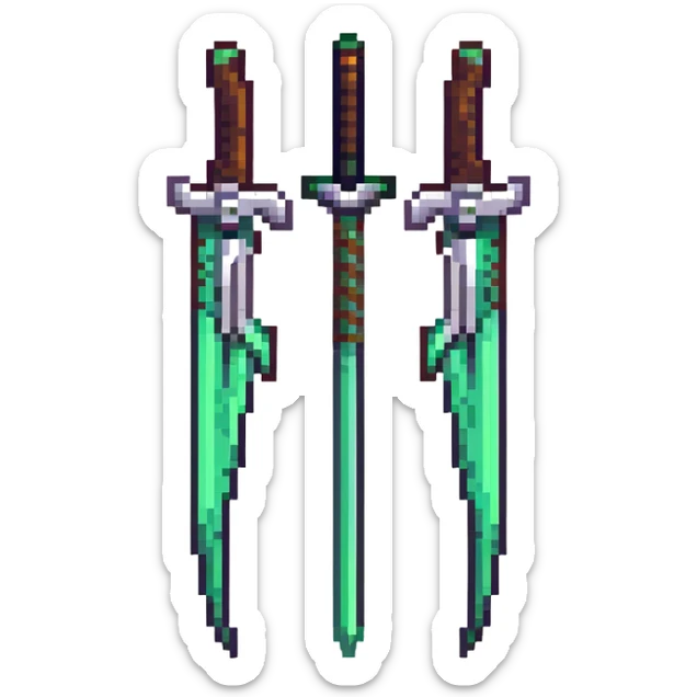 Warglaives from World of Warcraft, curved dual blades, Illidan Stormrage's weapons sticker